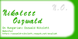 nikolett oszwald business card